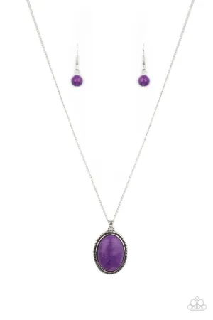 Tranquil Talisman Purple Paparazzi Necklace