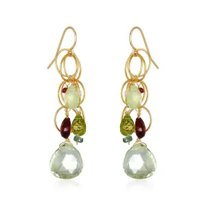 Tranquility Earrings - Green Amethyst