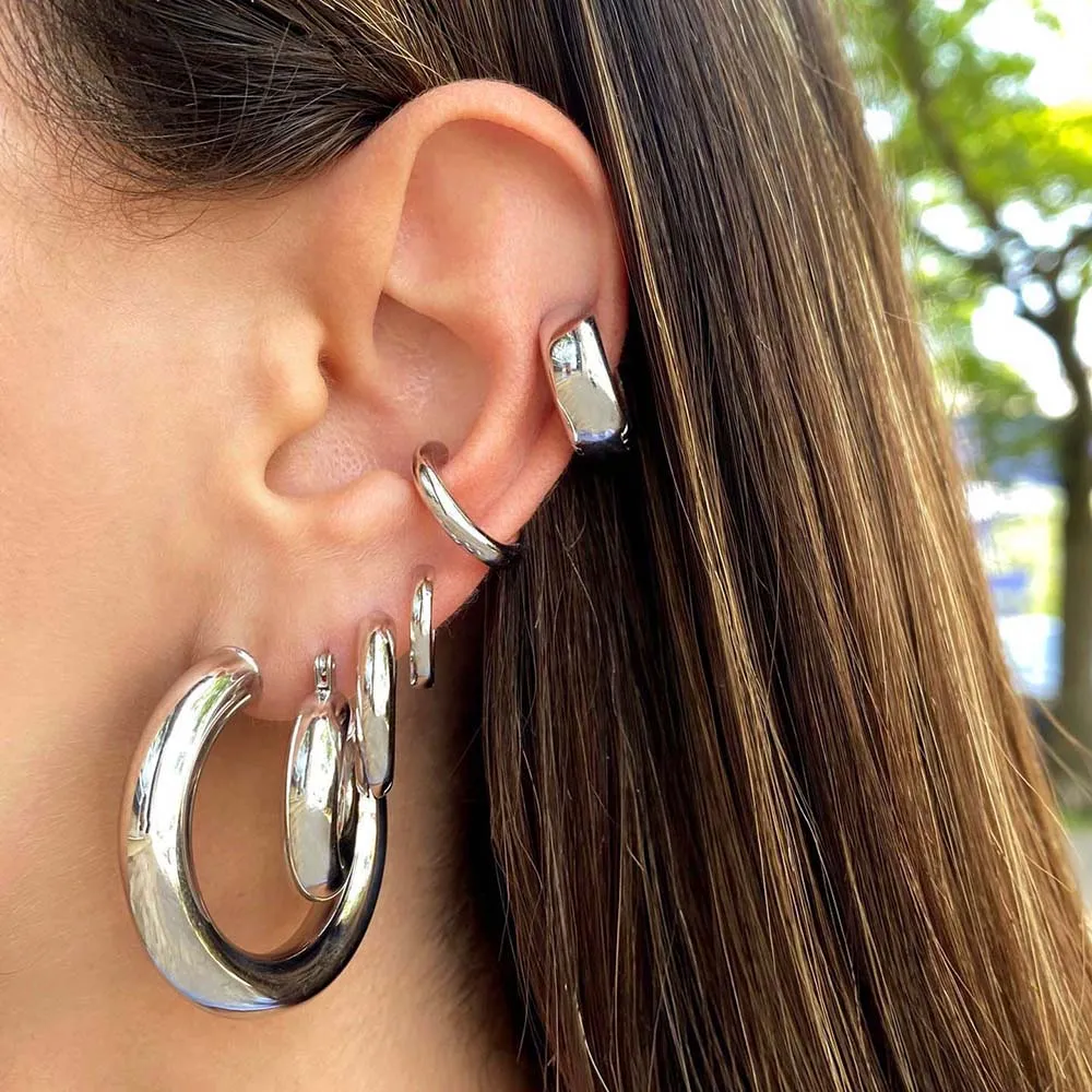 Tubular Solid Ear Cuff