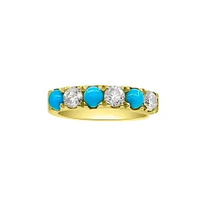 Turquoise and Diamond Kai Ear Cuff