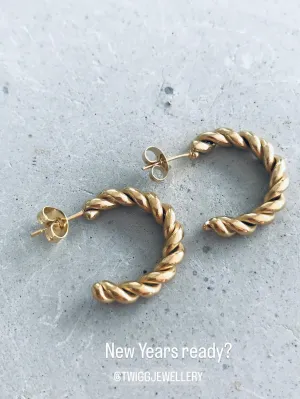 Twisted Hoop Earrings