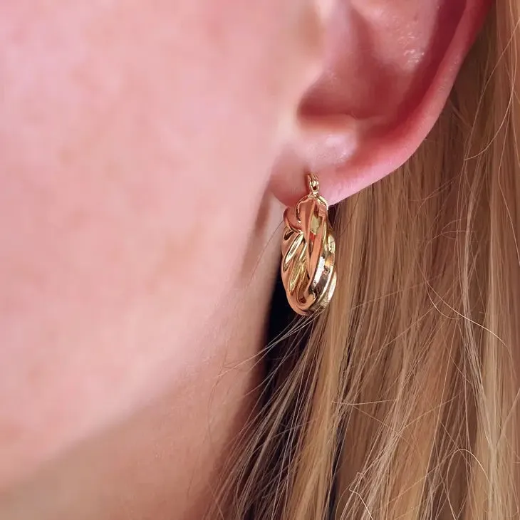 Twisted Hoop Earrings