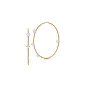 Two-Tone Small Penelope Plié Hoops