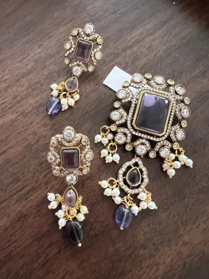 Victorian CZ Pendant set