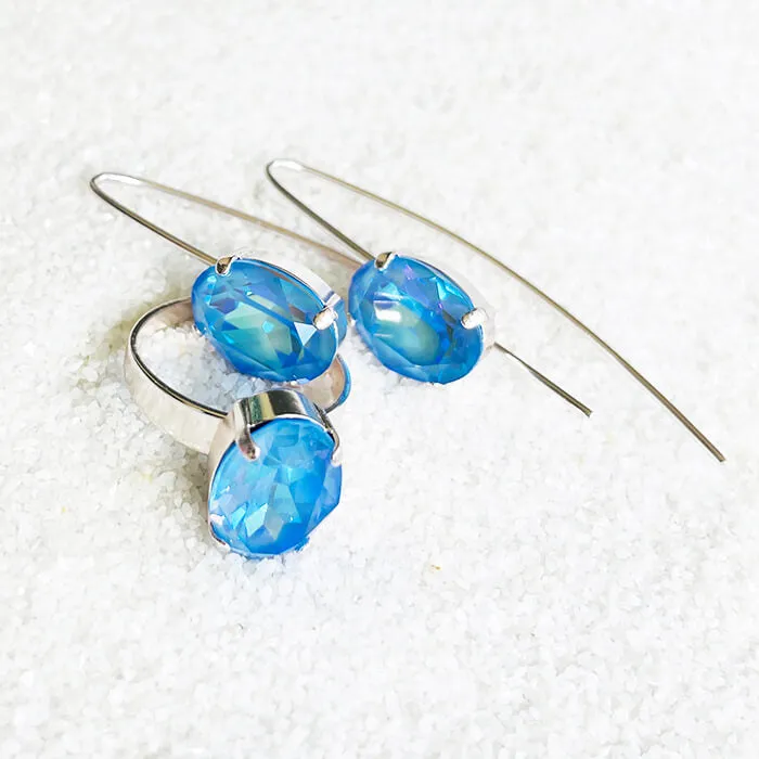 Vixen swarovski crystal drop earrings