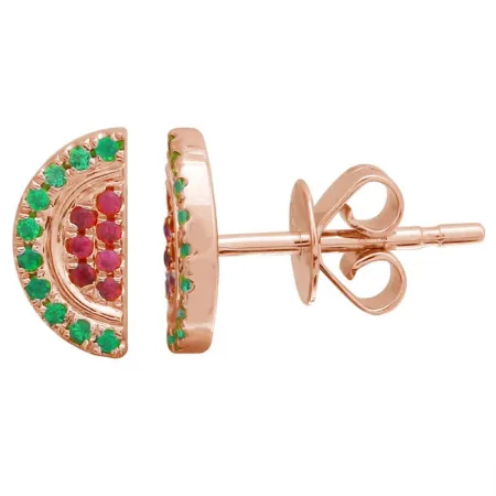 WATERMELON STUD EARRINGS