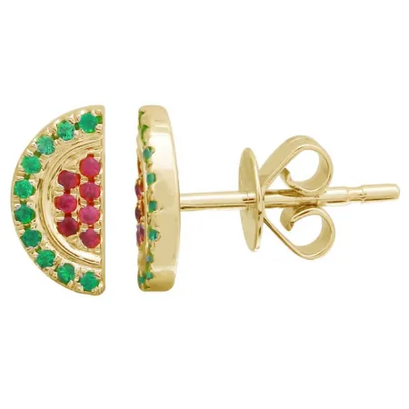 WATERMELON STUD EARRINGS