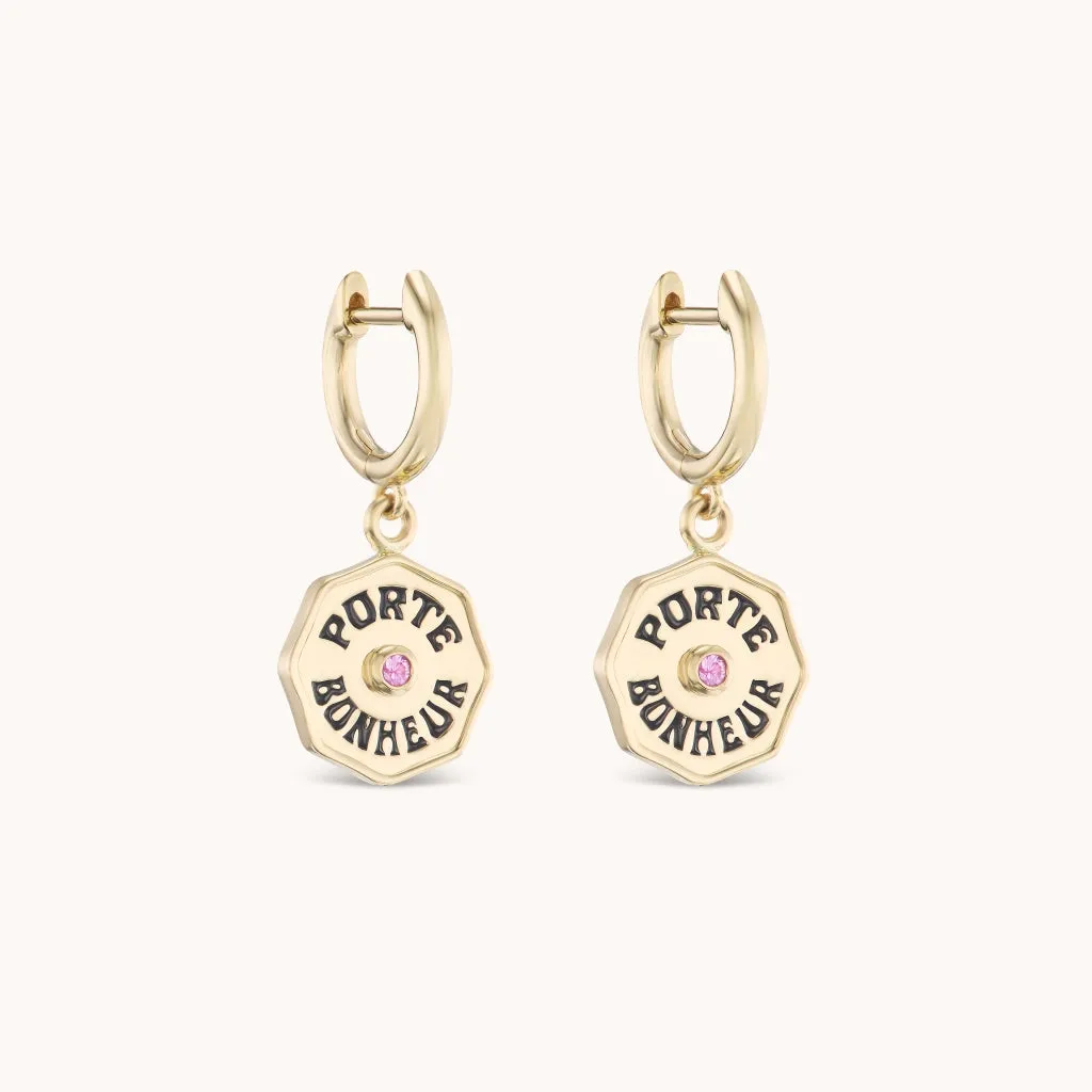 Wee PB Hoops Pink Sapphire