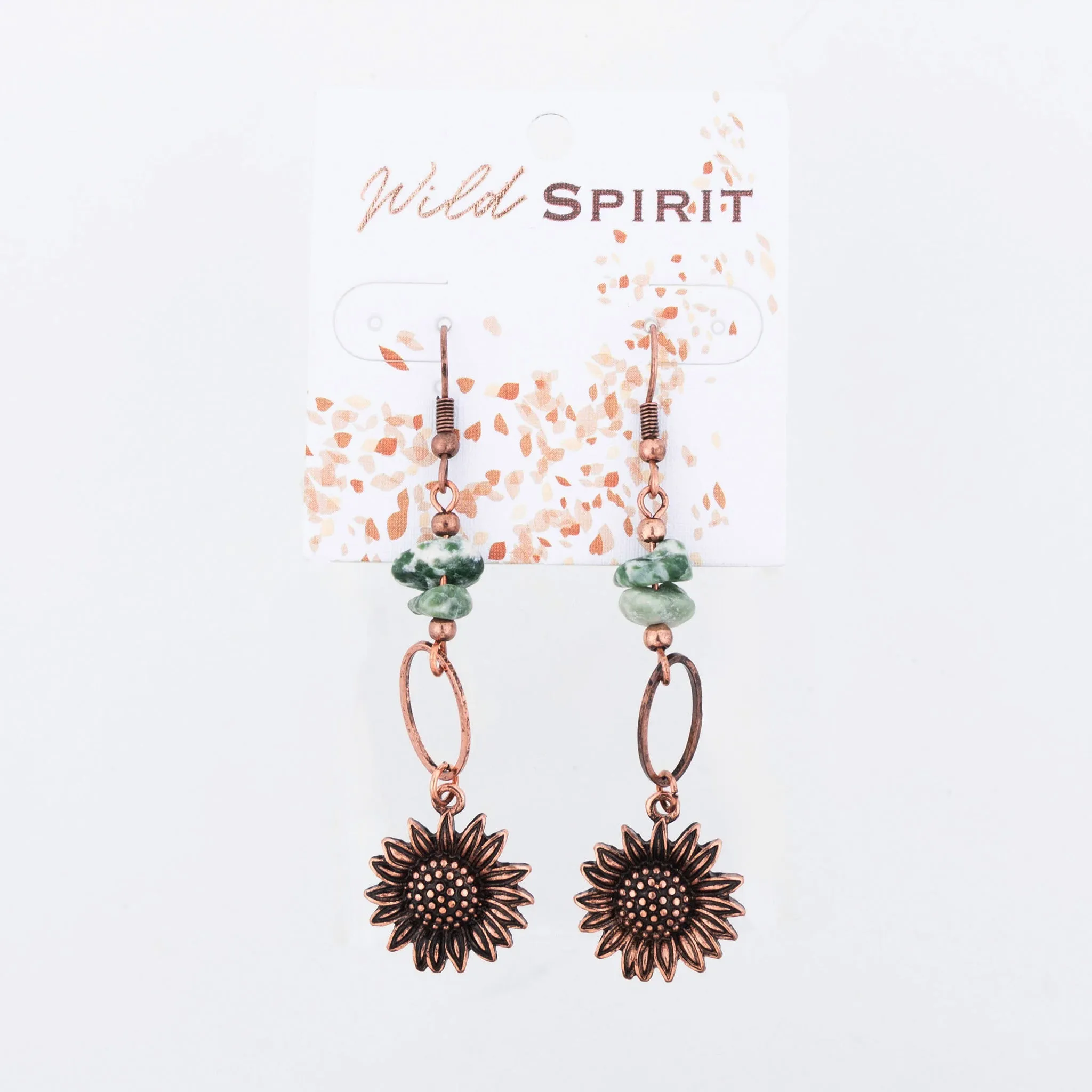 Wild Spirit Sunflower Linked Earrings