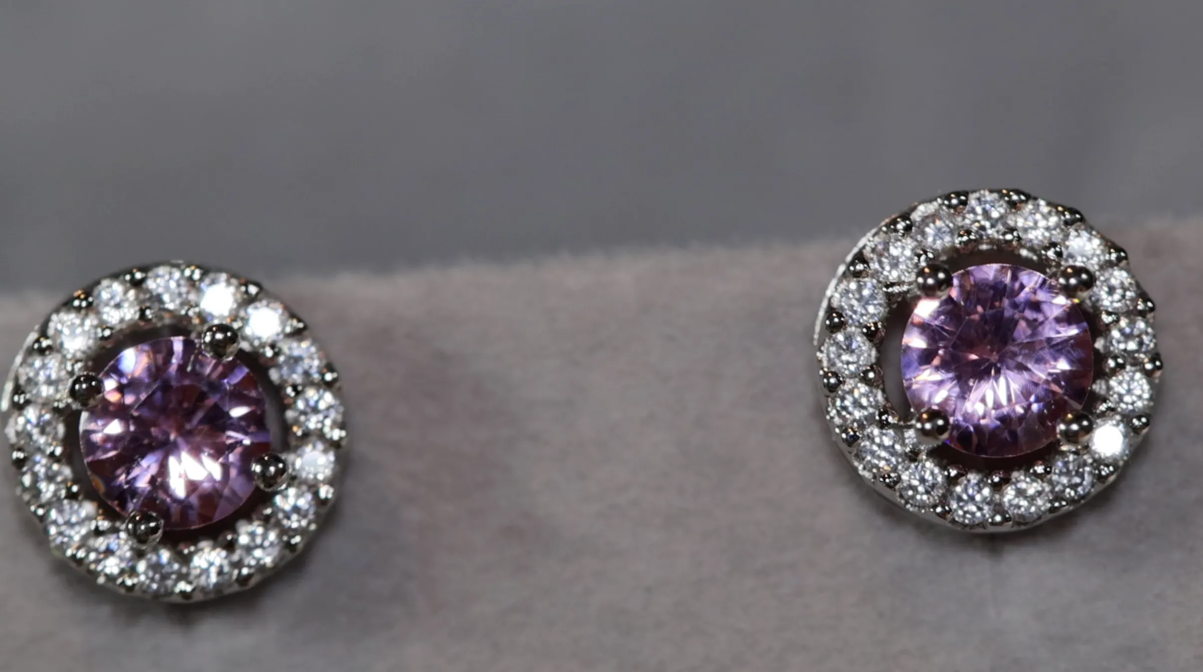 Womens Ear Studs | Pink Diamond Earrings | Stud Earrings