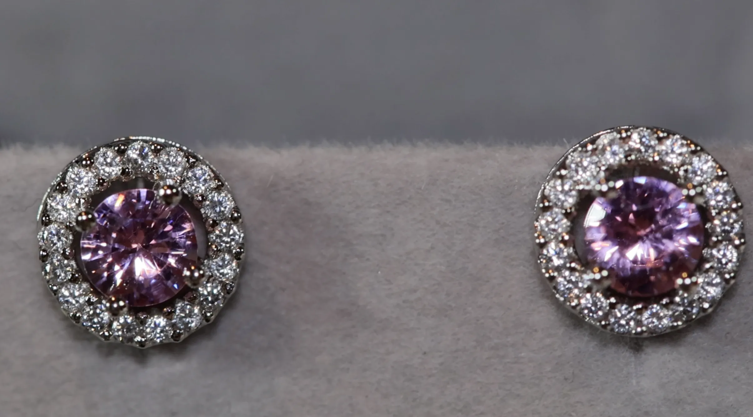Womens Ear Studs | Pink Diamond Earrings | Stud Earrings
