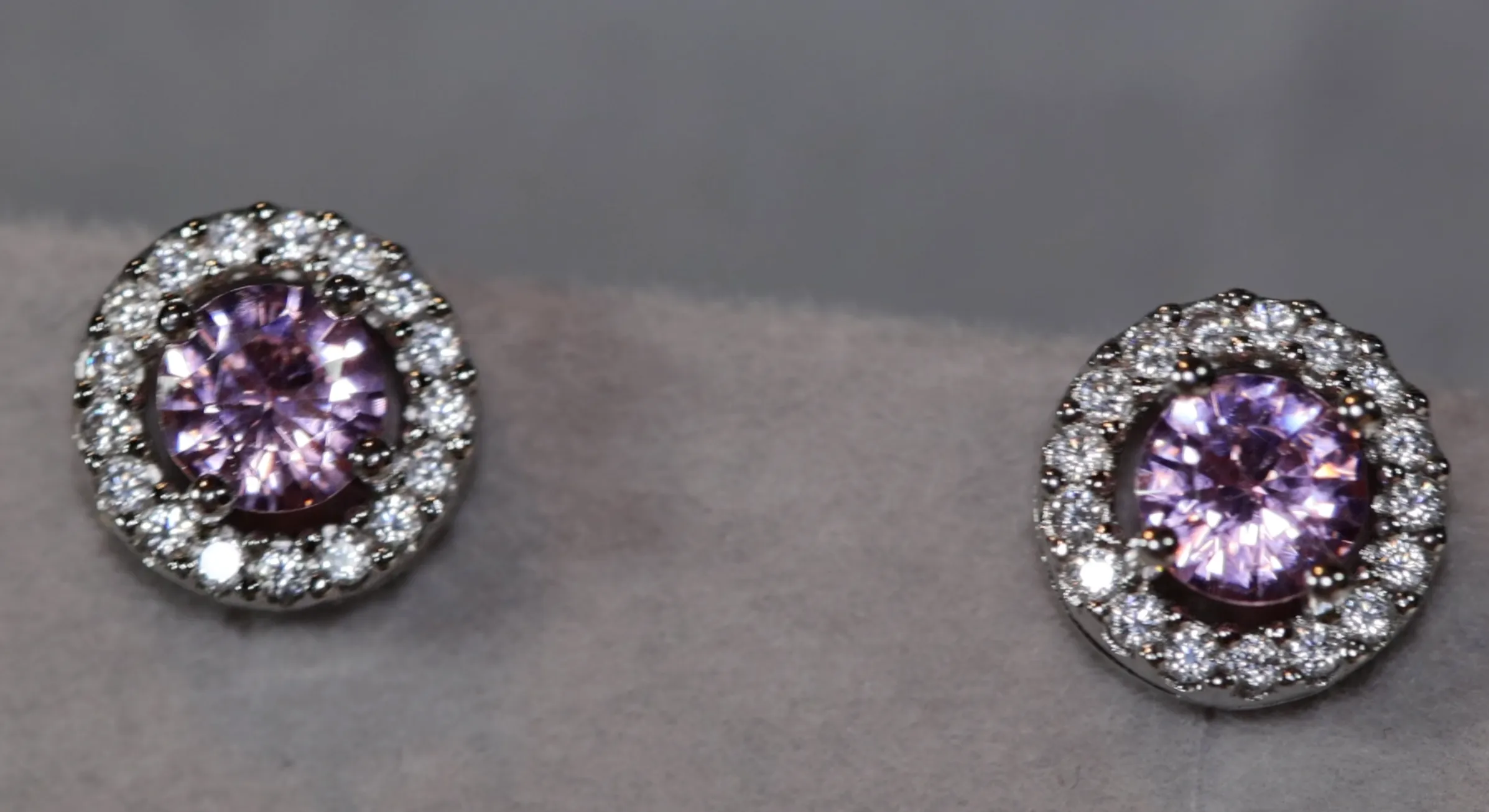 Womens Ear Studs | Pink Diamond Earrings | Stud Earrings