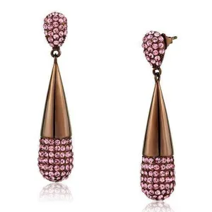Women's Earrings - Coffee light Stainless Steel Earrings