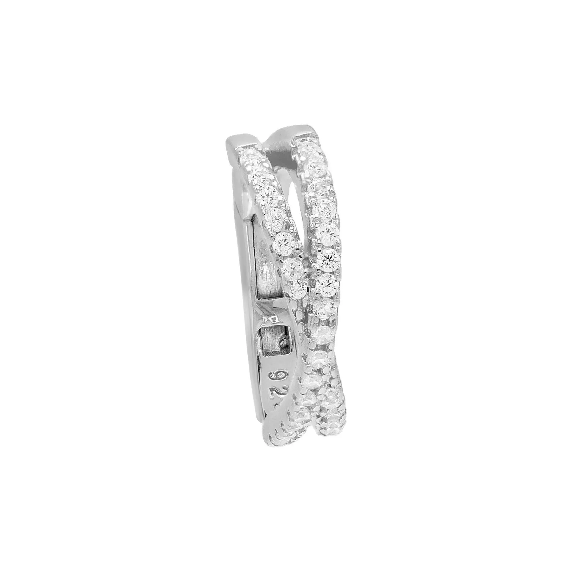 X Pavé Hinge Ear Cuff