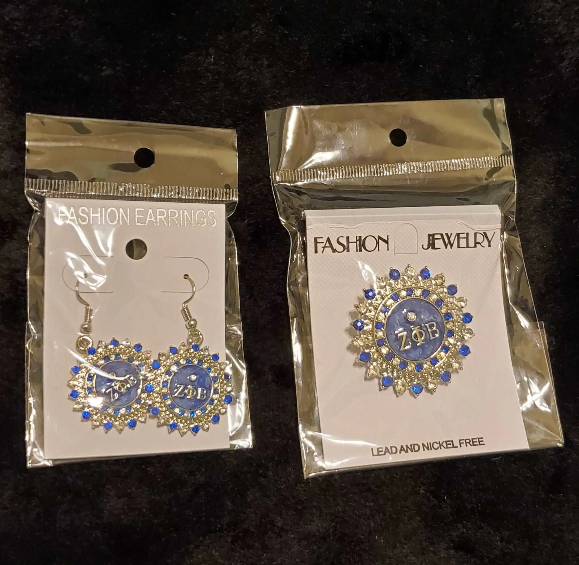 Zeta Medallion dangle earrings